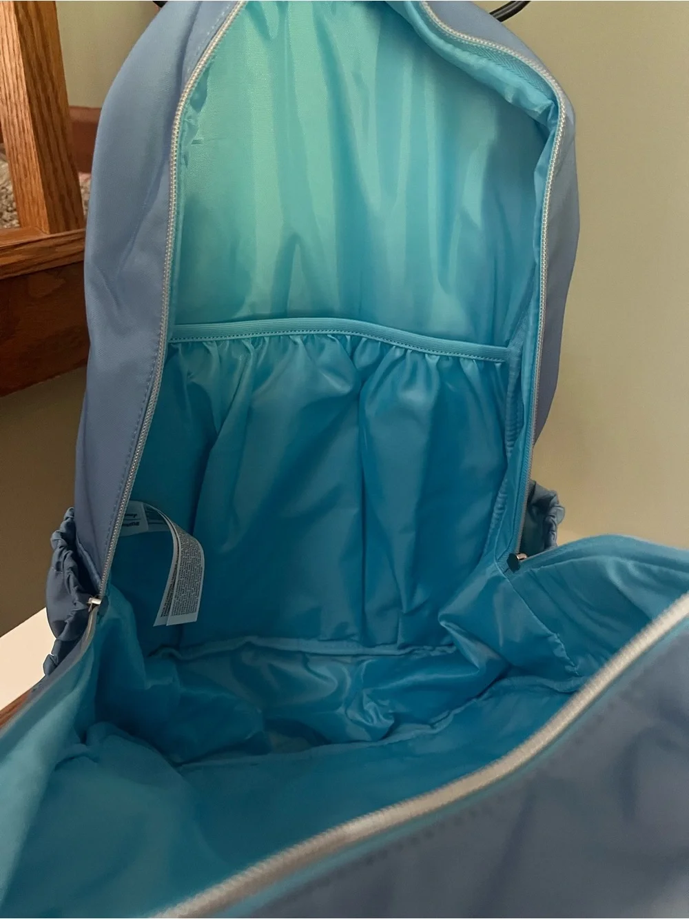 Loungefly Blue Stitch Heart Kids Backpack with Pink Heart Accent